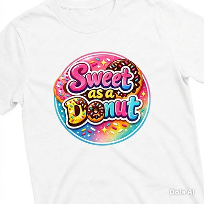 Sweet As Donut Logo - T Shirt Adults